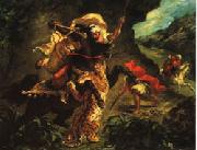 Eugene Delacroix Tiger Hung oil painting artist